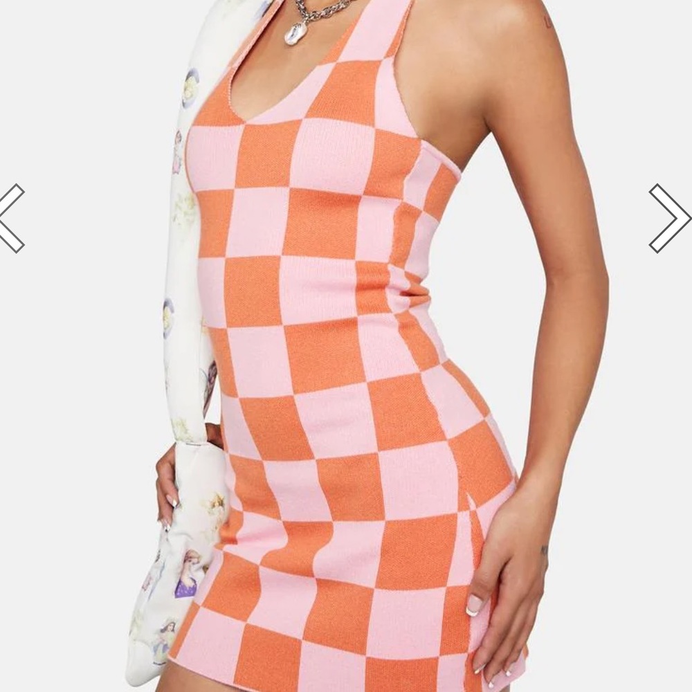 Checkered Bodycon Dress